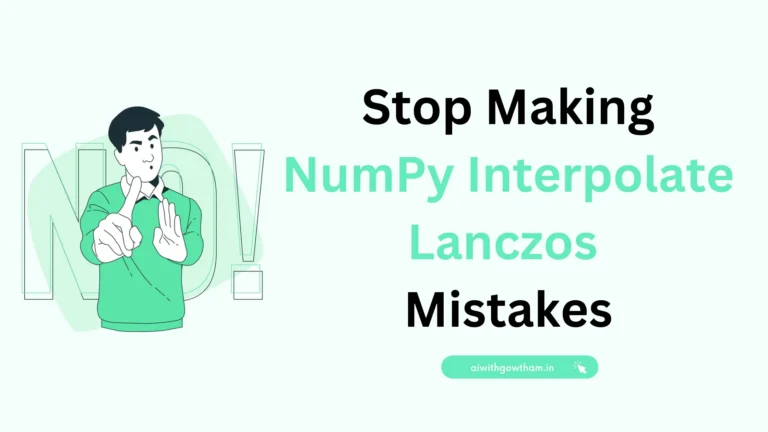 NumPy Interpolate Lanczos