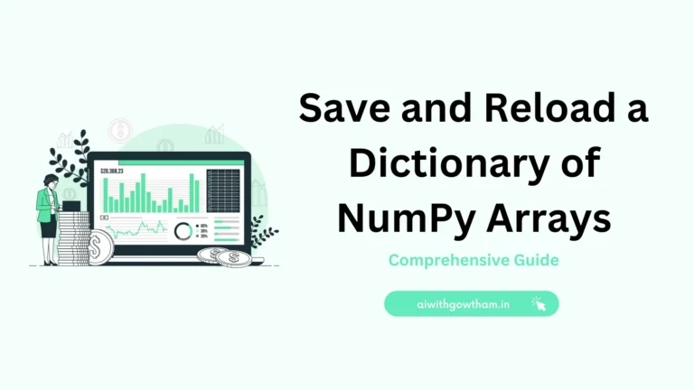 numpy save dict of arrays