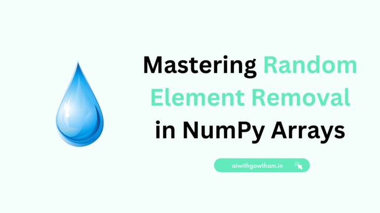 random drop in numpy array