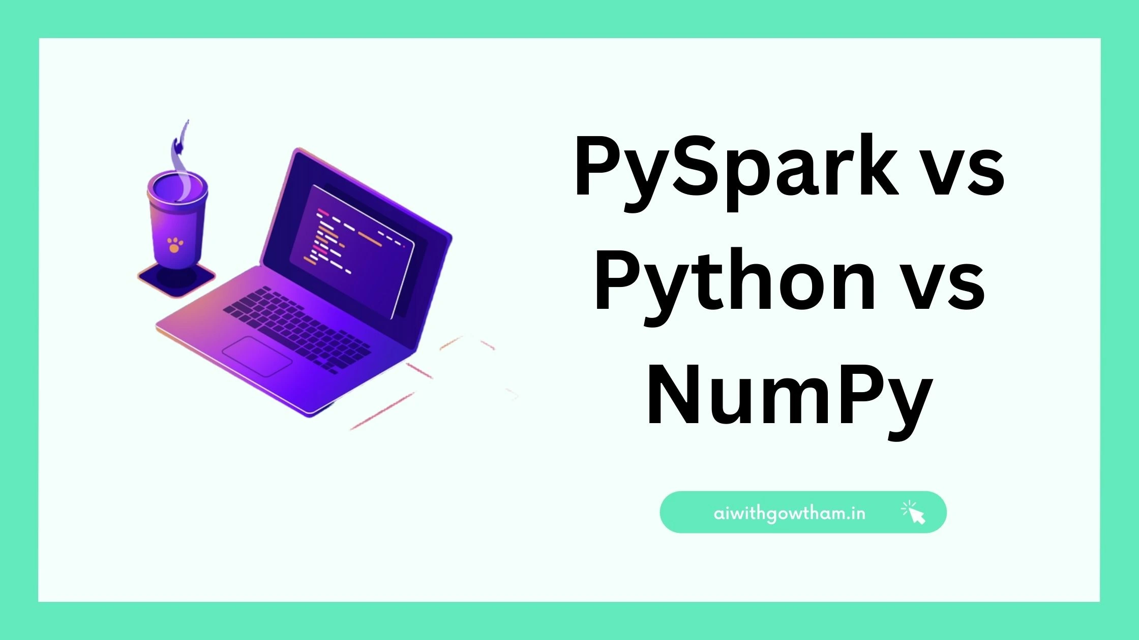 PySpark vs Python vs NumPy